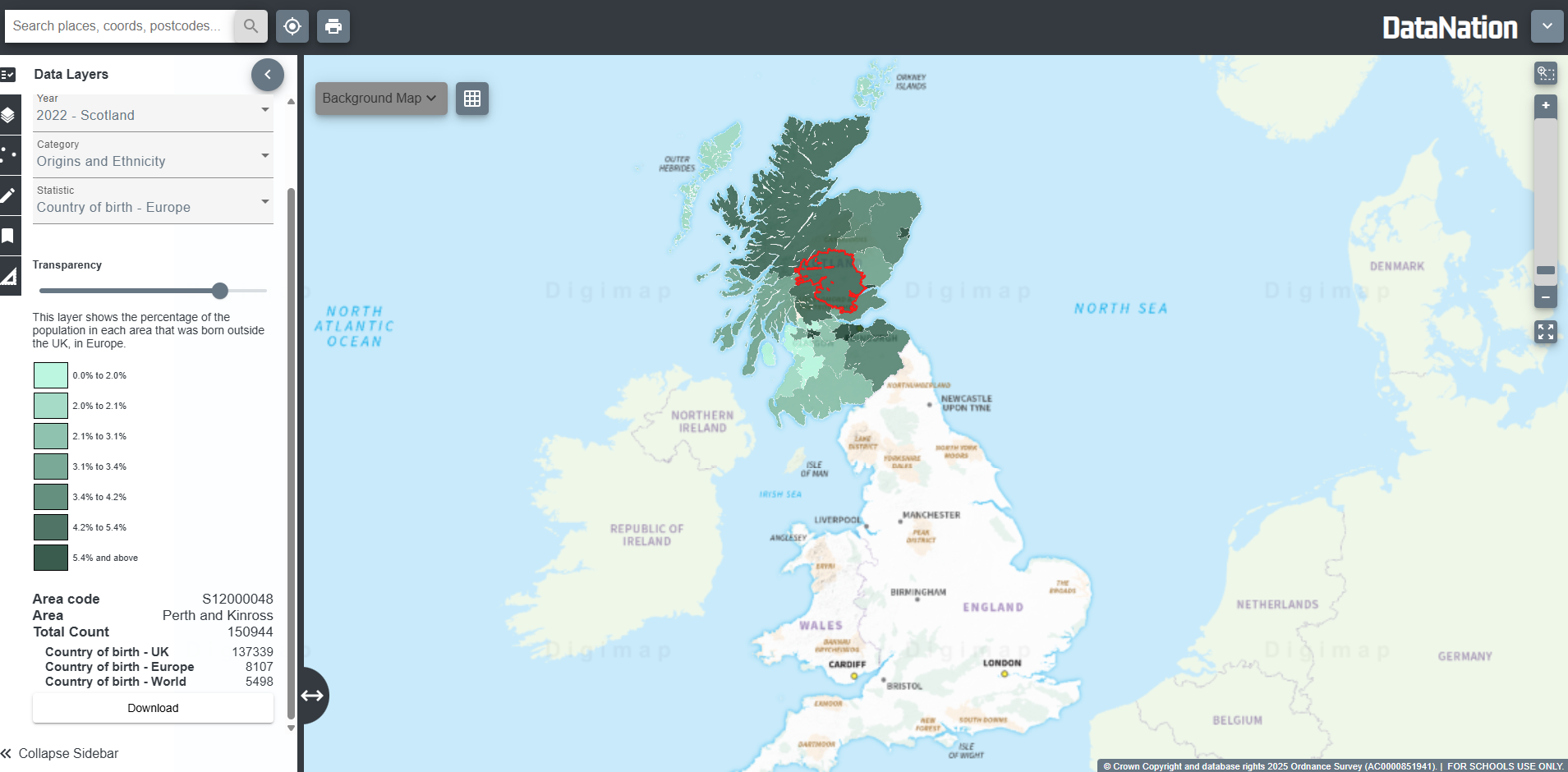 Image of map window